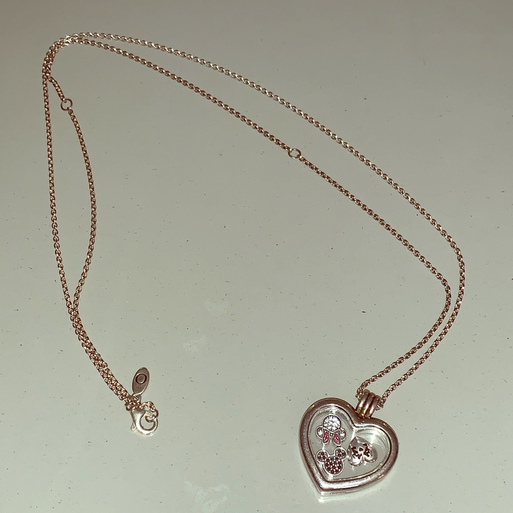 Pandora floating heart locket necklace